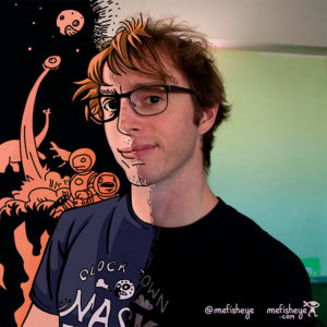 autoportrait de mefisheye illustrateur jeunesse independant