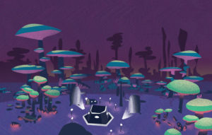 La nuit, tous les plantes s'illuminent
