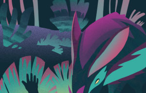 la bete mange le cadavre de madame Sepia