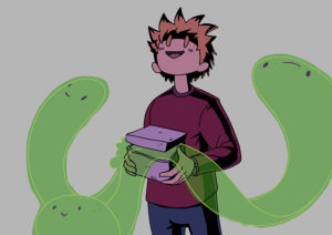 Illustration contenant les couleurs sous le line art.