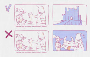 utiliser une ellipse narrative dans une bd de la bonne façon.
