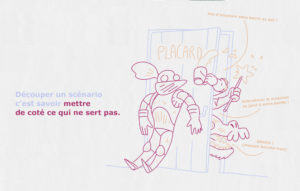 à moins qu'elles servent le scénario ou l'ambiance de la BD, il faut retirer les idées qui ne servent pas.