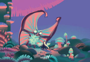 Un étrange concept de monstre issu de mon projet de jeu de société