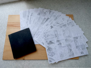 cuverture carnet de dessin et bande dessinée fan art