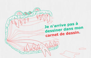 monstre effrayant carnet de dessin