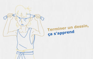 jeune karateka se préparant à apprendre le dessin