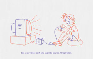 futur dessinateur nostalgique de ses parties de jeux vidéos