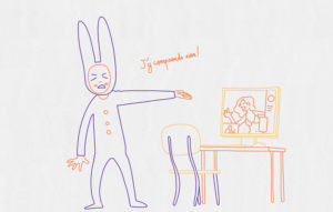 Le dessinateur amateur de tutoriel vidéo n'est pas mauvais. Cela va juste trop vite pour lui.