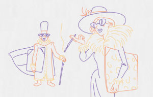 Deux artistes devenuss riches en dessinant plus rapidement.