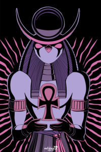 Horus - illustration fantastique egypte par florian garbay mefisheye