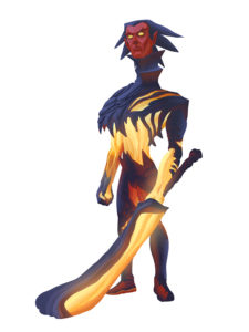 Character design From Argox game project - dragon-warrior