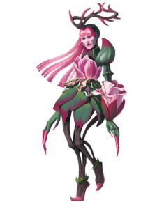 Character design From Argox game project - flower woman