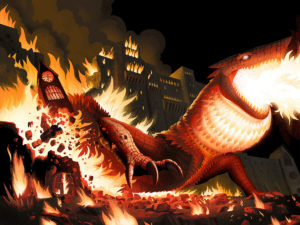 illustration dragon breakout