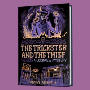 Book cover The Trickster and the thief - A lochview Mystery